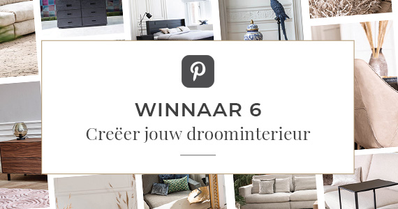 6e winnaar Pinterest winactie