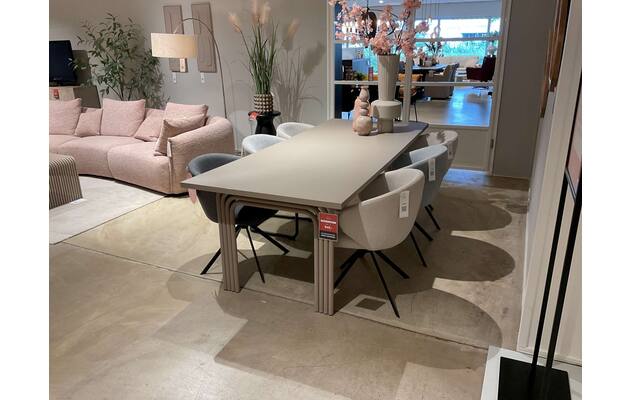 Goossens eettafel fenix zevenaar beige hpl - 0100889218_2026-07-09-10