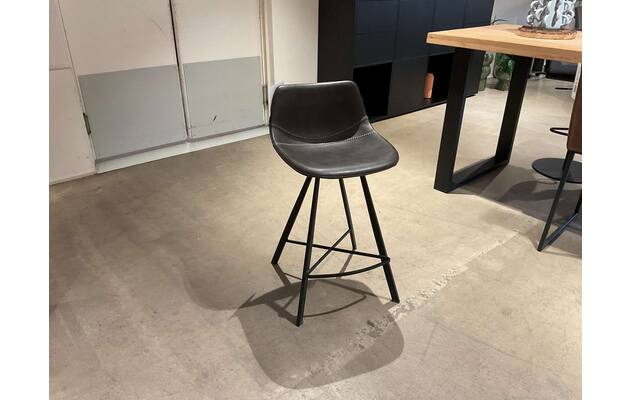 Goossens barkruk point laag zevenaar grijs kunstleer - 0100914622_2026-08-13-17