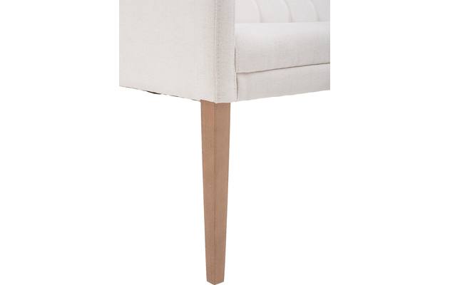 Goossens eetbank pearl wit stof - 8121736-04