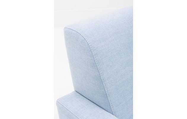 Goossens fauteuil hipp blauw stof - 8140541-05