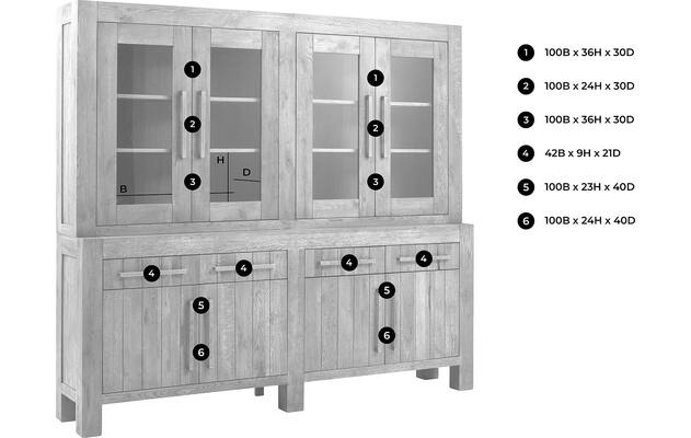 Goossens buffetkast roots grijs eiken - 8141052-goossens-roots-buffetkast-eiken-50