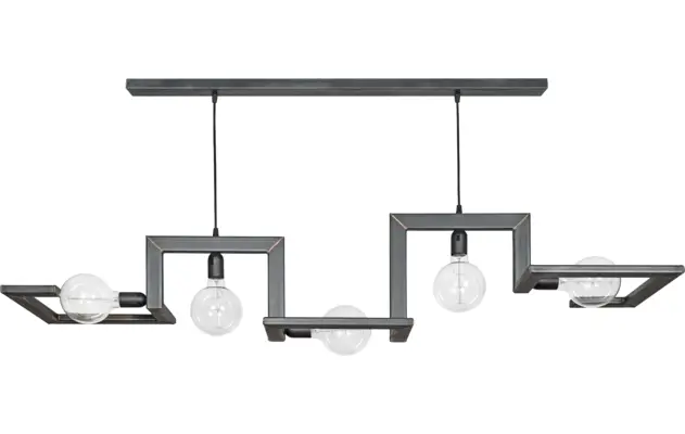 Goossens hanglamp anouk zwart metaal - 8150687-01