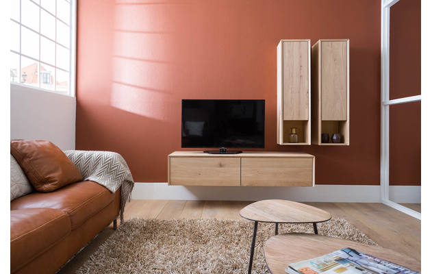 Goossens tv meubel luuk blank eiken - 8160597-01