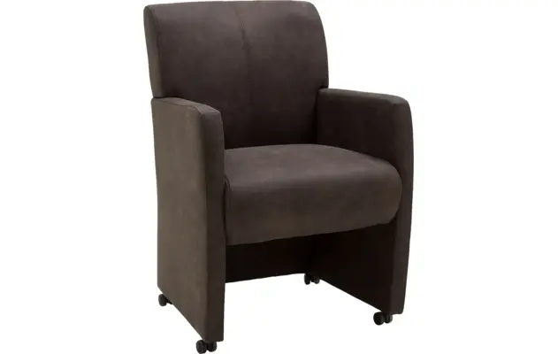 Goossens eetkamerstoel alex grijs microvezel - 8160951-01