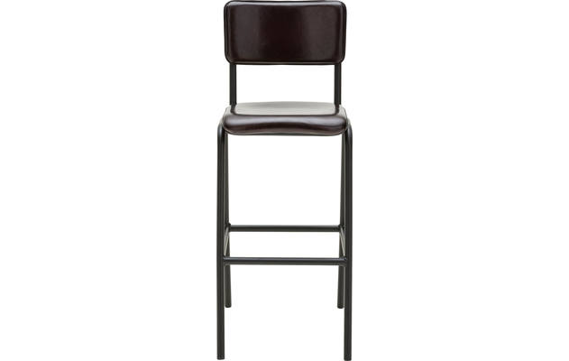 Goossens barkruk chaplin grijs leer - 8170399-02