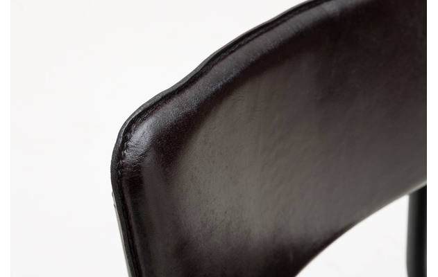 Goossens barkruk chaplin grijs leer - 8170399-07