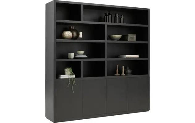 Goossens buffetkast barcelona zwart eiken - 8171447-03