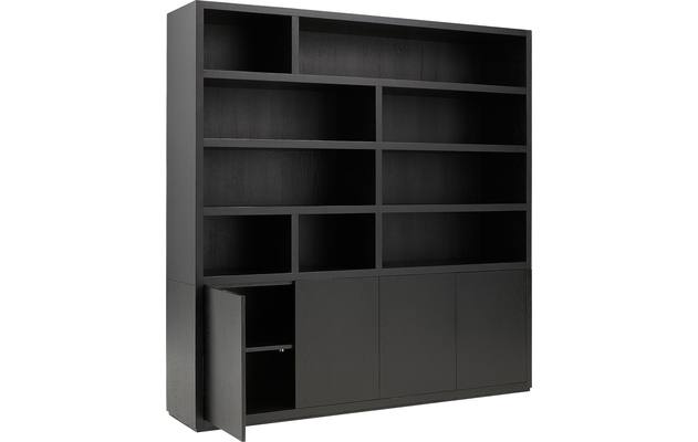 Goossens buffetkast barcelona zwart eiken - 8171447-06