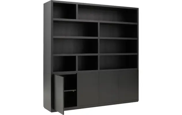 Goossens buffetkast barcelona zwart eiken - 8171447-06