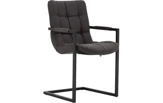 Goossens eetkamerstoel steven grijs microvezel - 8180180-02