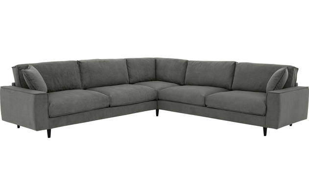 Goossens hoeksalon jonas grijs stof - 8181093-1456-02