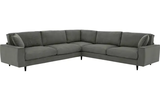Goossens hoeksalon jonas grijs stof - 8181093-1456-02