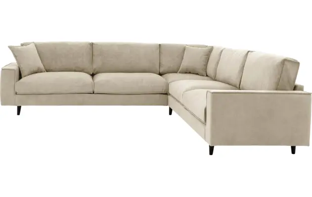 Goossens hoeksalon jonas beige stof - 8181093-1459-10