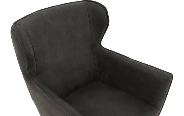 Goossens excellent eetkamerstoel leogang zwart leer - 8181151-06