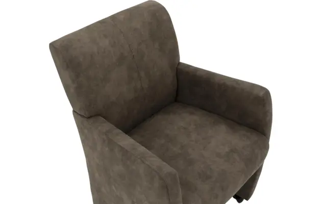 Goossens eetkamerstoel alex bruin microvezel - 8181157-06