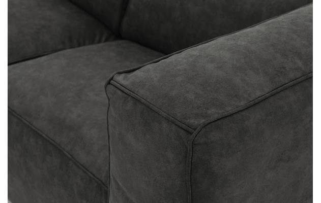 Goossens loungebank calvin grijs micro leer - 8181170-635-09-gespiegeld