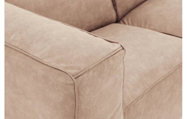 Goossens loungebank calvin beige micro leer - 8181170-637-09