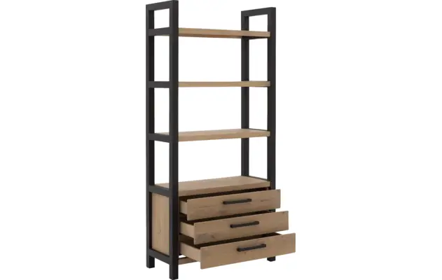Goossens wandmeubel santos bruin eiken - 8181401-03