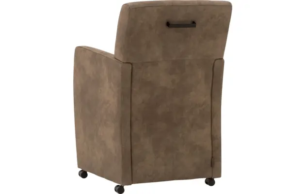 Goossens eetkamerstoel oliver bruin microvezel - 8181407-03