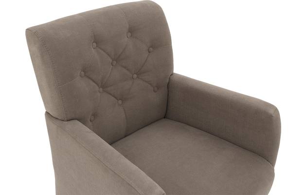 Goossens eetkamerstoel oliver bruin stof - 8181412-06