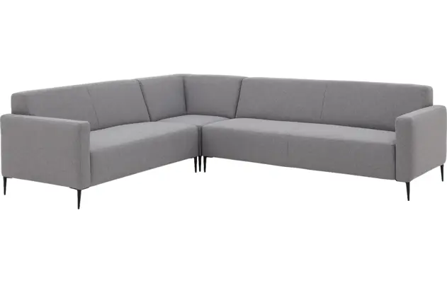 Goossens hoeksalon key west grijs stof - 8181524-02