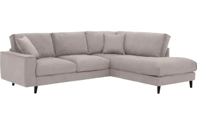 Goossens hoeksalon jonas beige stof - 8181633-1459-04