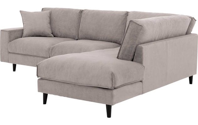 Goossens hoeksalon jonas beige stof - 8181633-1459-06