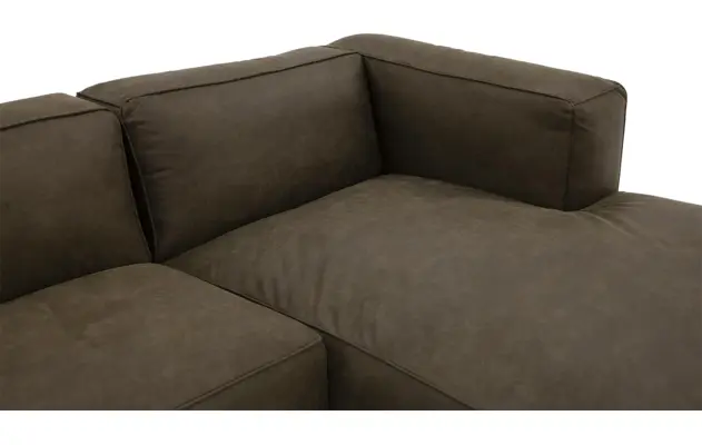 Goossens loungebank calvin groen micro leer - 8181732-09