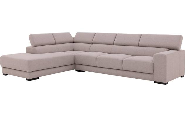 Goossens hoeksalon nora grijs stof - 8190040-03