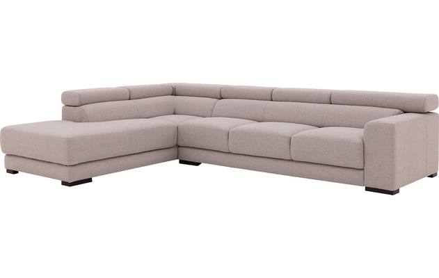 Goossens hoeksalon nora grijs stof - 8190040-04