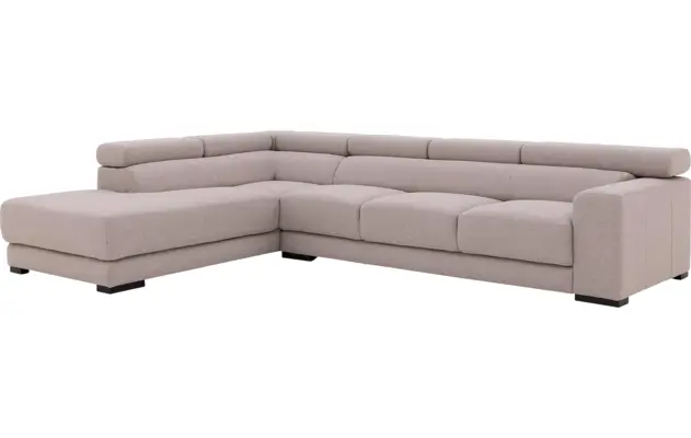 Goossens hoeksalon nora grijs stof - 8190040-04