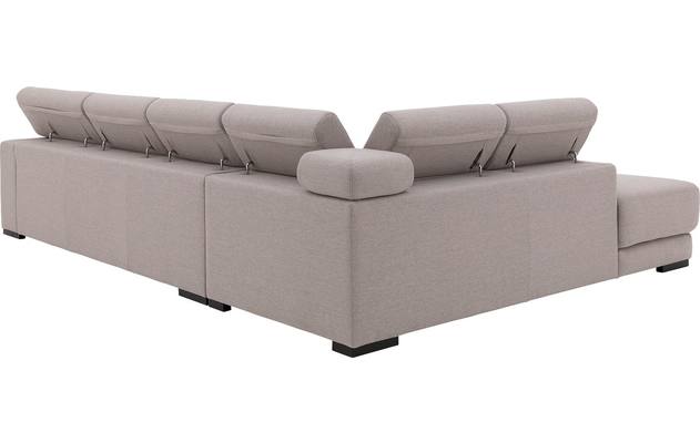 Goossens hoeksalon nora grijs stof - 8190040-06