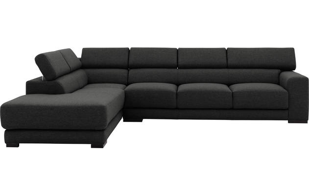 Goossens hoeksalon nora grijs stof - 8190040-204-02