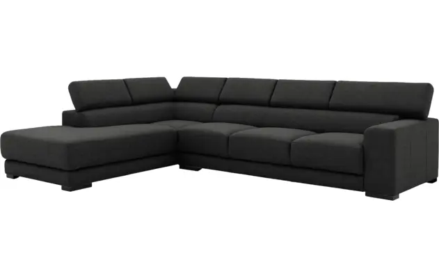 Goossens hoeksalon nora grijs stof - 8190040-204-03