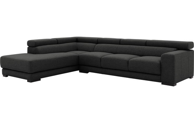 Goossens hoeksalon nora grijs stof - 8190040-204-04
