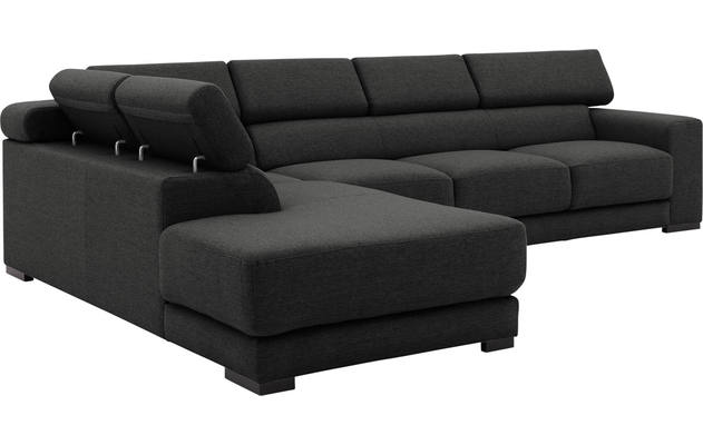 Goossens hoeksalon nora grijs stof - 8190040-204-05