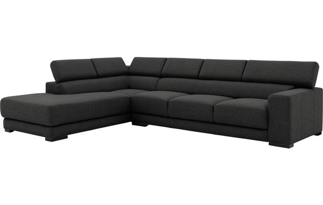 Goossens hoeksalon nora grijs stof - 8190040-205-03