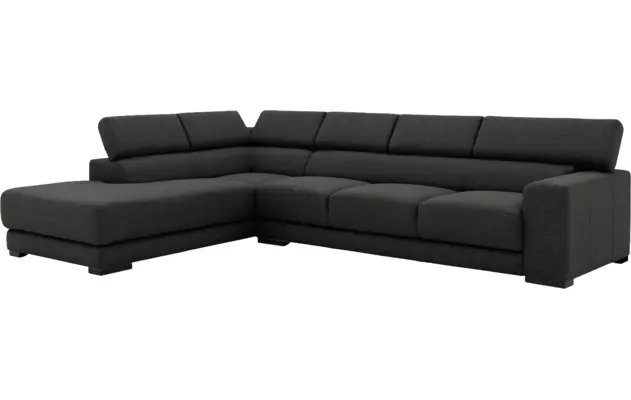 Goossens hoeksalon nora grijs stof - 8190040-205-03