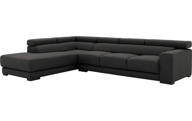 Goossens hoeksalon nora grijs stof - 8190040-205-04