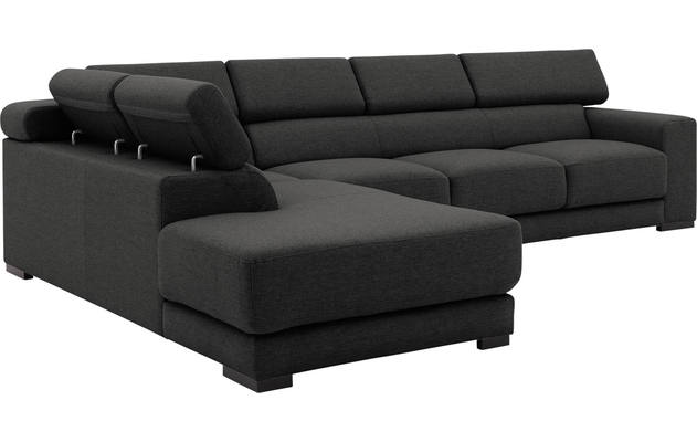 Goossens hoeksalon nora grijs stof - 8190040-205-05