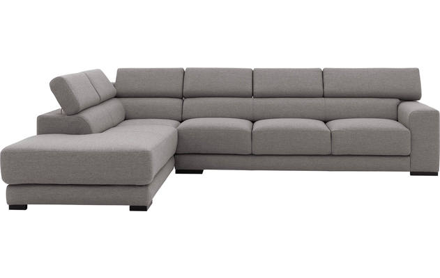 Goossens hoeksalon nora grijs stof - 8190040-207-02