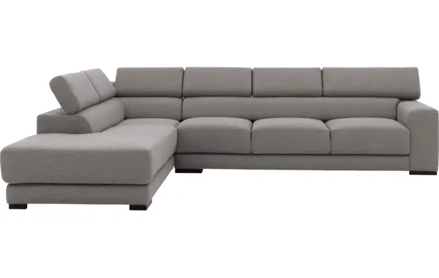 Goossens hoeksalon nora grijs stof - 8190040-207-02