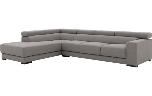 Goossens hoeksalon nora grijs stof - 8190040-207-04