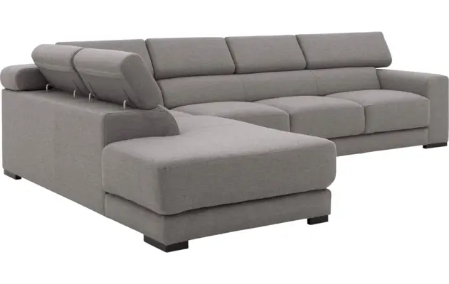 Goossens hoeksalon nora grijs stof - 8190040-207-05