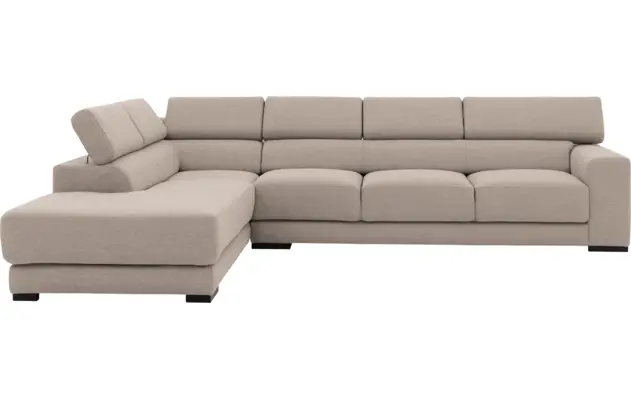 Goossens hoeksalon nora beige stof - 8190040-209-02