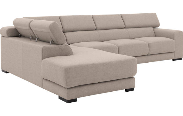 Goossens hoeksalon nora beige stof - 8190040-209-05