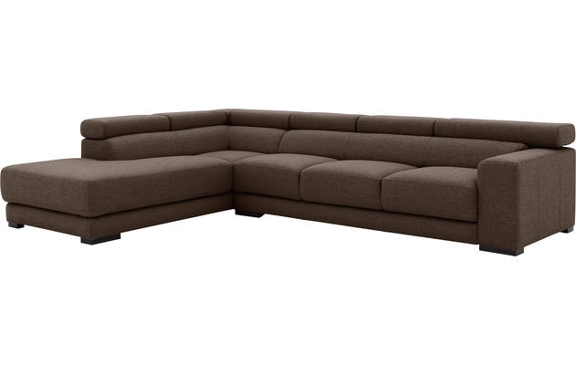 Goossens hoeksalon nora bruin stof - 8190040-211-04