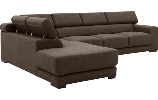 Goossens hoeksalon nora bruin stof - 8190040-211-05