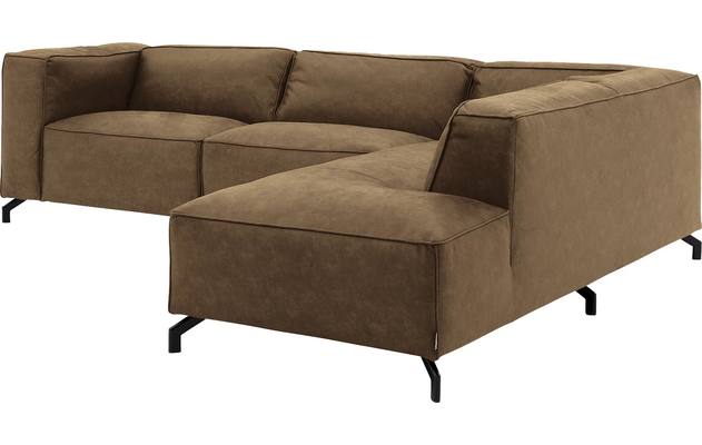 Goossens hoeksalon calvin groen micro leer - 8190066-626-03-gespiegeld